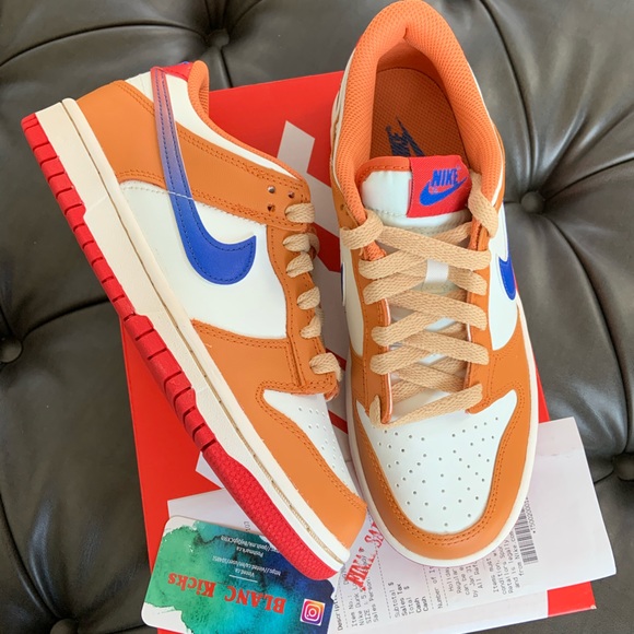 Nike Dunk Low HOT CURRY Game Royal (GS) - 5.5Y (7w) - Picture 4 of 7